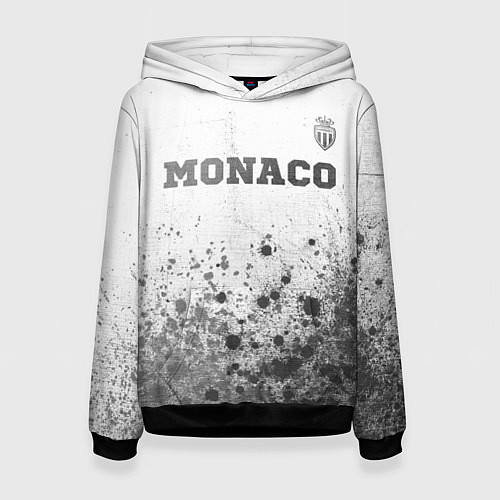 Женская толстовка Monaco - white gradient посередине / 3D-Черный – фото 1