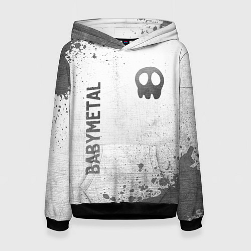 Женская толстовка Babymetal - white gradient вертикально / 3D-Черный – фото 1