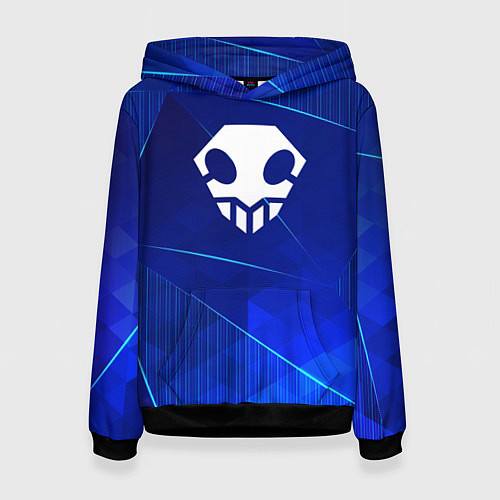Женская толстовка Bleach blue poly / 3D-Черный – фото 1