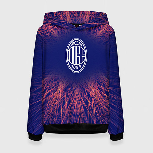 Женская толстовка AC Milan red energy / 3D-Черный – фото 1
