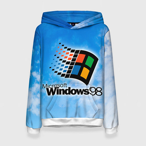 Женская толстовка Mindows 98 logo / 3D-Белый – фото 1