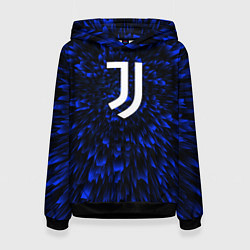 Толстовка-худи женская Juventus blue energy, цвет: 3D-черный
