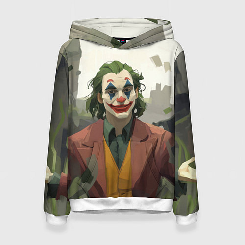 Женская толстовка Довольный Джокер / 3D-Белый – фото 1