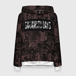 Женская толстовка Дни сакамото манга с героями