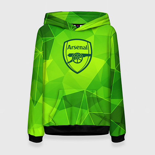 Женская толстовка Arsenal green poly / 3D-Черный – фото 1