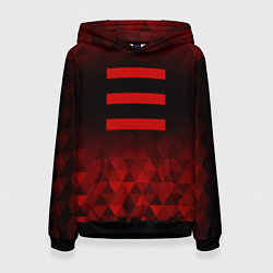 Толстовка-худи женская OneRepublic red poly, цвет: 3D-черный