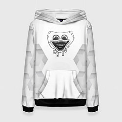 Толстовка-худи женская Poppy Playtime white poly, цвет: 3D-черный