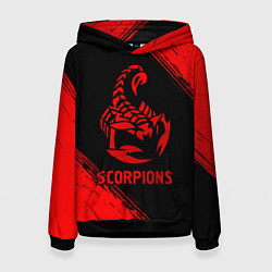 Женская толстовка Scorpions - red gradient