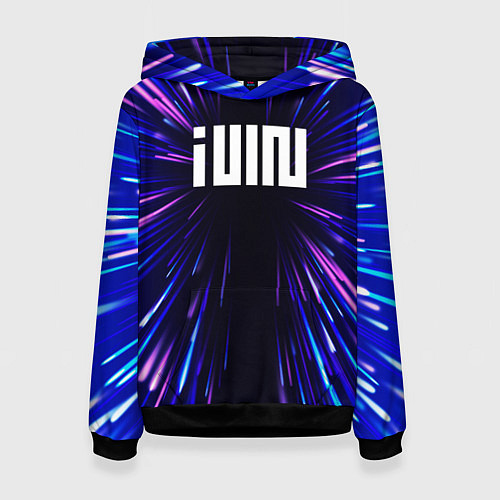 Женская толстовка Gidle neon energy / 3D-Черный – фото 1