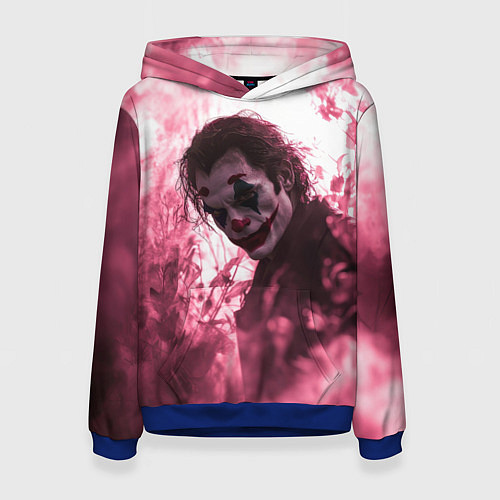 Женская толстовка Джокер в розовом дыму / 3D-Синий – фото 1