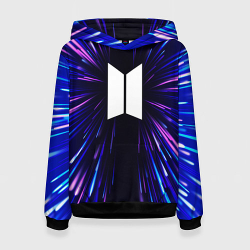 Женская толстовка BTS neon energy / 3D-Черный – фото 1