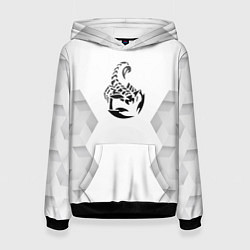 Женская толстовка Scorpions white poly