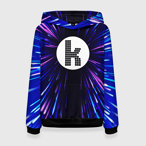 Женская толстовка The Killers neon energy / 3D-Черный – фото 1