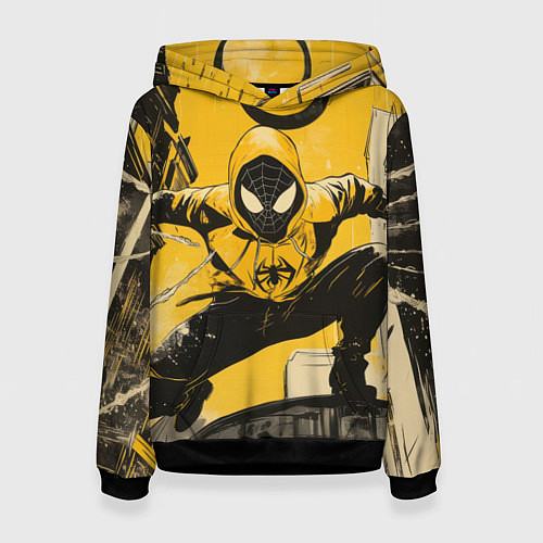 Женская толстовка Черный человек-паук / 3D-Черный – фото 1