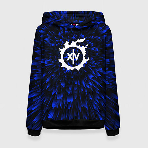 Женская толстовка Final Fantasy blue energy / 3D-Черный – фото 1