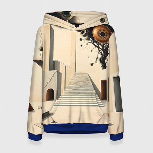 Женская толстовка Архитектурный сюр / 3D-Синий – фото 1