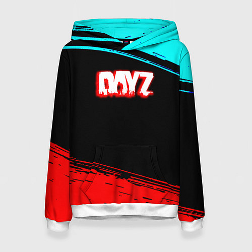 Женская толстовка Dayz neon color / 3D-Белый – фото 1