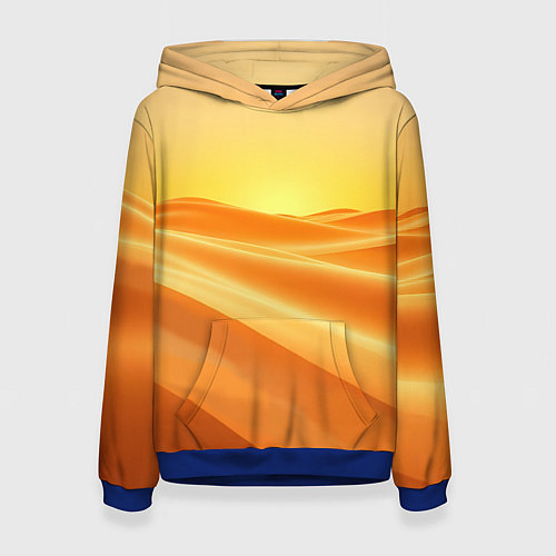 Женская толстовка Золотые пески / 3D-Синий – фото 1