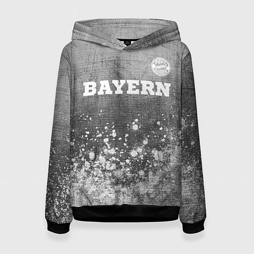 Женская толстовка Bayern - grey gradient посередине / 3D-Черный – фото 1