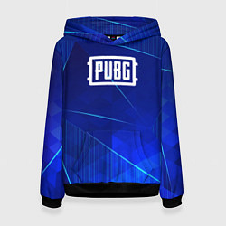 Женская толстовка PUBG blue poly