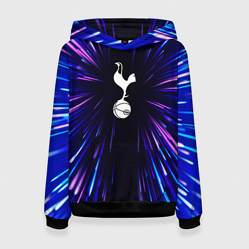 Женская толстовка Tottenham neon energy / 3D-Черный – фото 1