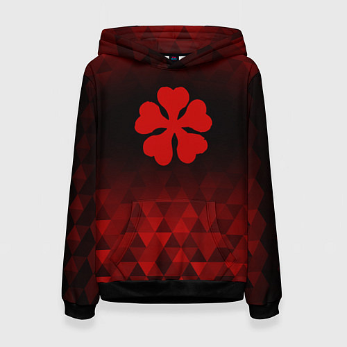 Женская толстовка Black Clover red poly / 3D-Черный – фото 1