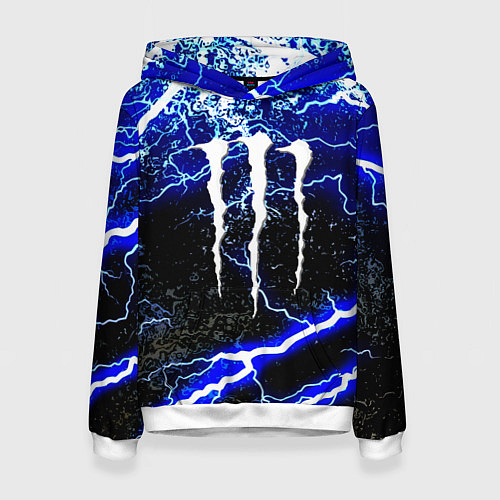 Женская толстовка Monster storm energy / 3D-Белый – фото 1