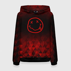 Женская толстовка Nirvana red poly