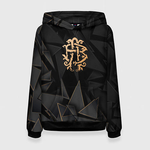 Женская толстовка Nickelback golden poly / 3D-Черный – фото 1