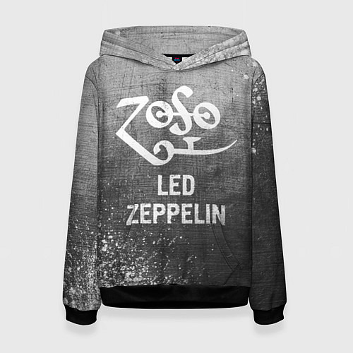 Женская толстовка Led Zeppelin - grey gradient / 3D-Черный – фото 1