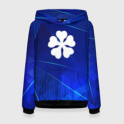 Женская толстовка Black Clover blue poly