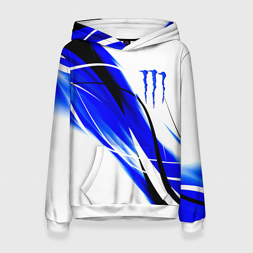 Женская толстовка Monster energy линии абстракции / 3D-Белый – фото 1