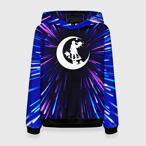 Женская толстовка Angels of Death neon energy / 3D-Черный – фото 1