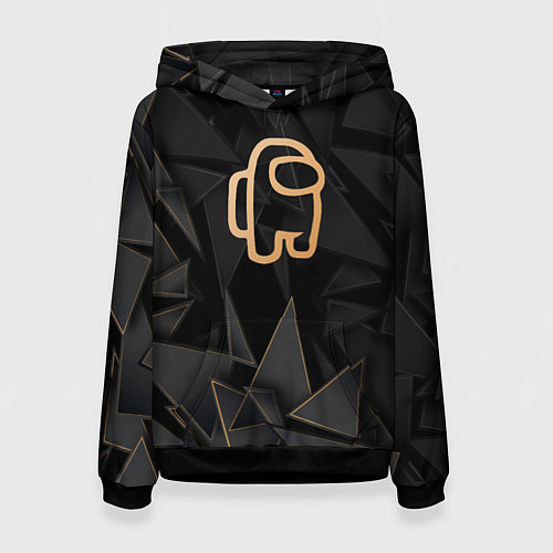 Женская толстовка Among Us golden poly / 3D-Черный – фото 1