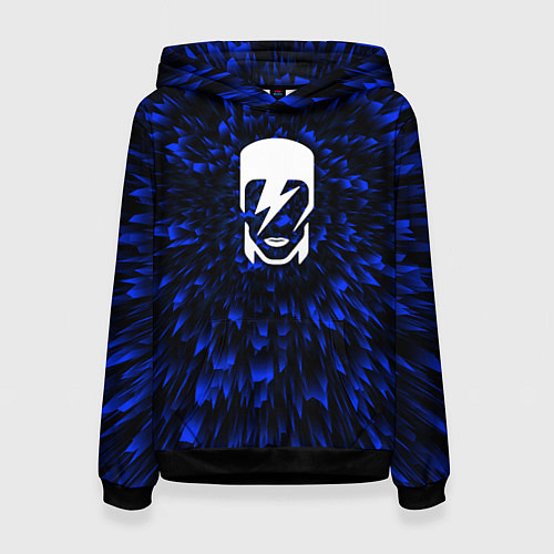 Женская толстовка David Bowie blue energy / 3D-Черный – фото 1