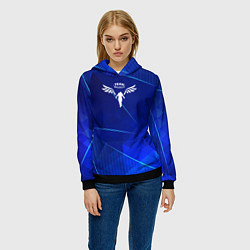Толстовка-худи женская Tokyo Revengers blue poly, цвет: 3D-черный — фото 2