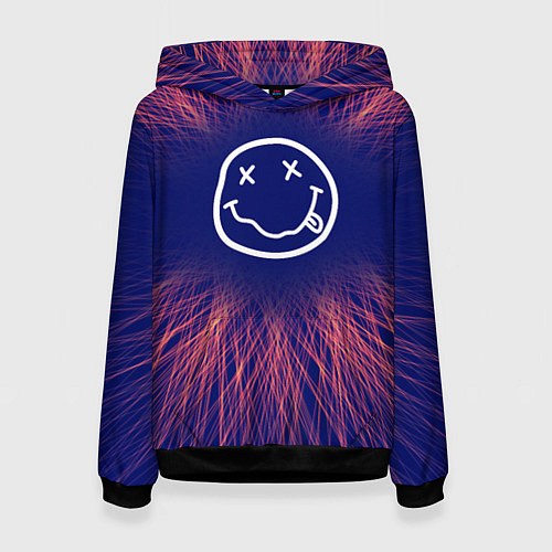 Женская толстовка Nirvana red energy / 3D-Черный – фото 1