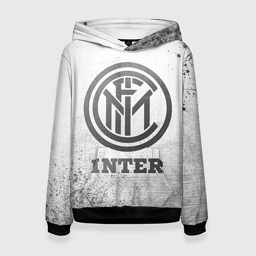 Женская толстовка Inter - white gradient / 3D-Черный – фото 1