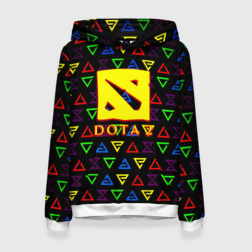Женская толстовка Dota pattern witcher / 3D-Белый – фото 1