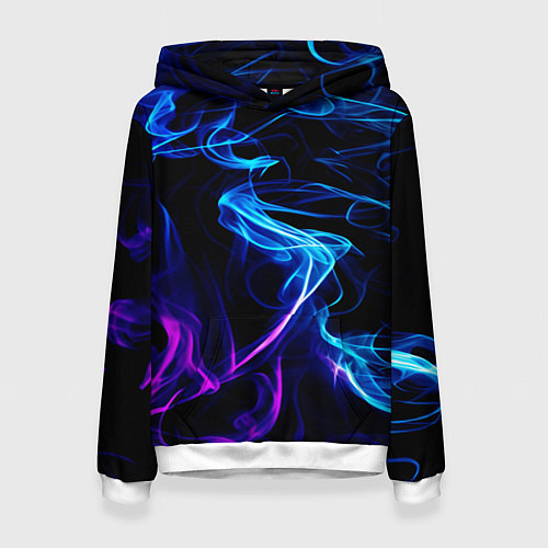 Женская толстовка Color blue pink / 3D-Белый – фото 1