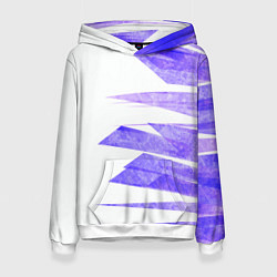 Толстовка-худи женская Color white purple, цвет: 3D-белый