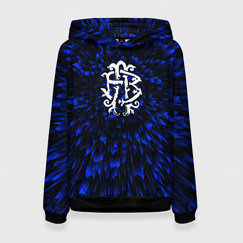 Женская толстовка Nickelback blue energy / 3D-Черный – фото 1