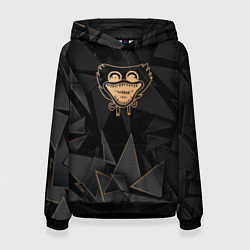 Толстовка-худи женская Poppy Playtime golden poly, цвет: 3D-черный