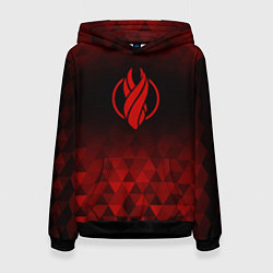 Женская толстовка Dead Space red poly