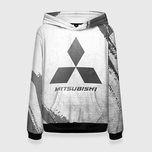 Женская толстовка Mitsubishi - white gradient / 3D-Черный – фото 1
