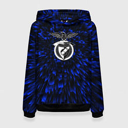 Толстовка-худи женская Benfica blue energy, цвет: 3D-черный