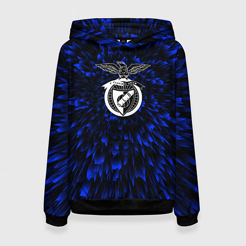 Женская толстовка Benfica blue energy / 3D-Черный – фото 1