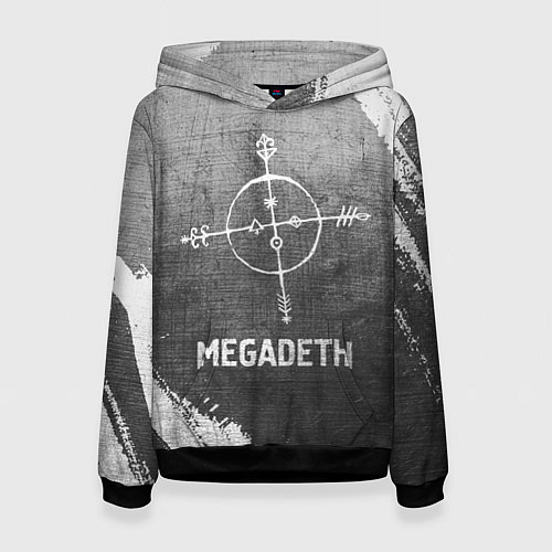 Женская толстовка Megadeth - grey gradient / 3D-Черный – фото 1