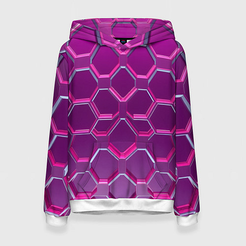 Женская толстовка Розовый бронежилет / 3D-Белый – фото 1