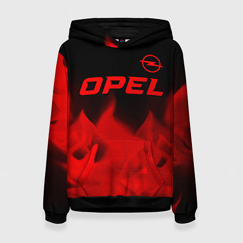 Женская толстовка Opel - red gradient посередине / 3D-Черный – фото 1